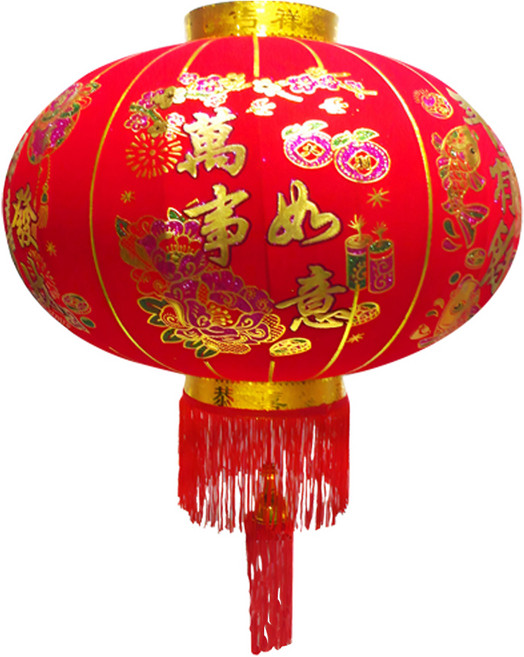 MODACore 摩達客 農曆春節元宵 萬事如意金線大紅燈籠 不含燈泡, 紅色