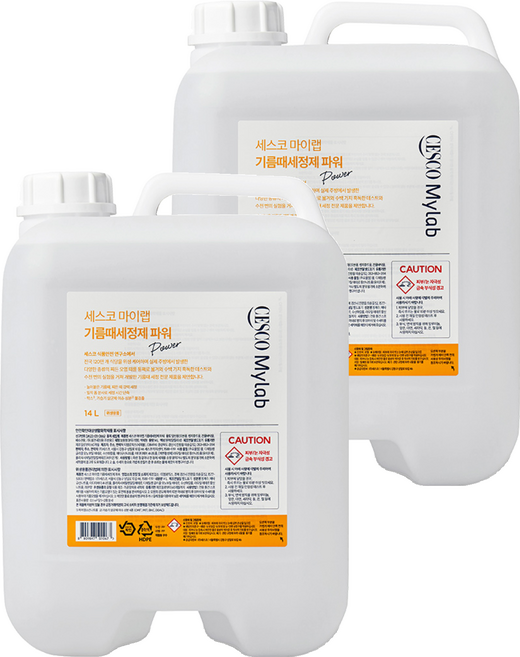 세스코마이랩 파워 기름때 세정제, 14L, 2개