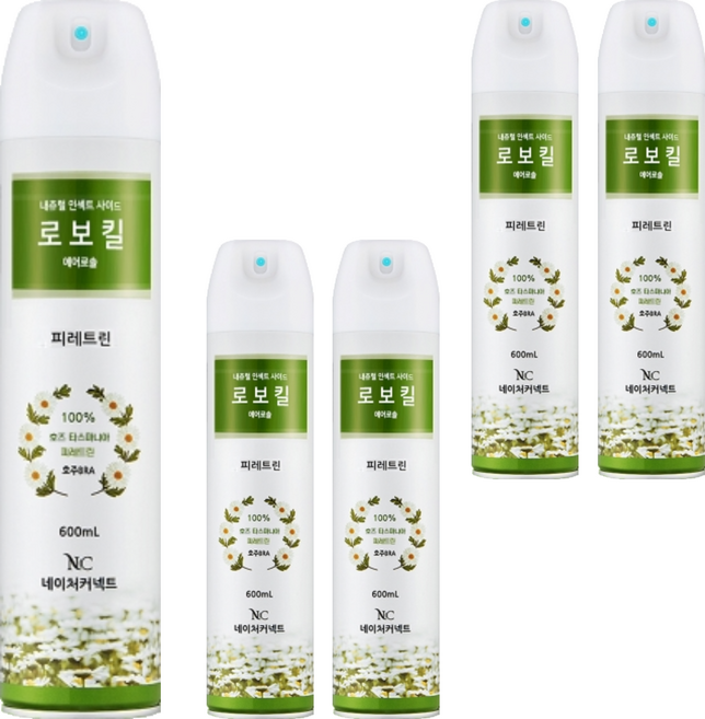 네이처커넥트 로보킬 일반형 살충제 600ml, 1개입, 5개