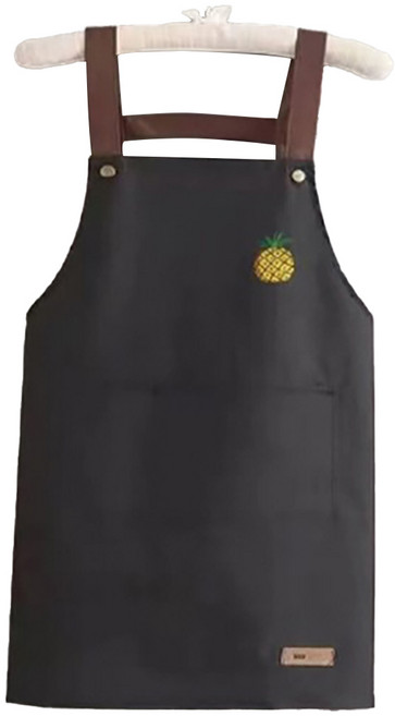 문구담 미술 카페 방수 앞치마, 블랙파인