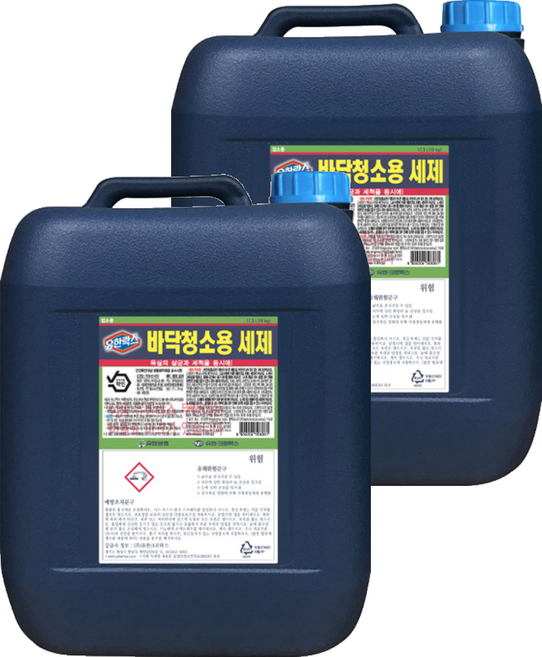 유한락스 바닥청소용 세제, 상세페이지 참조, 18kg, 2개