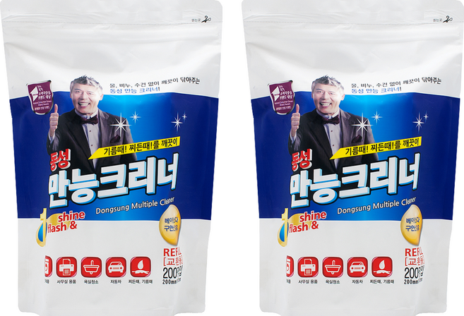 동성크리너 만능 세정티슈 지퍼백, 2개