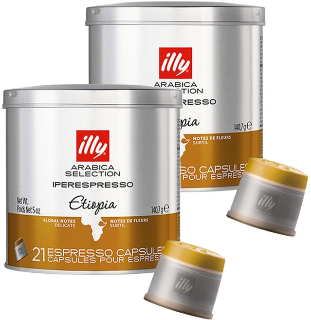 일리 아라비카 셀렉션 에티오피아 캡슐 커피, 6.7g, 21개입, 2개