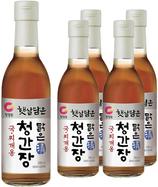 햇살담은 맑은 청간장 국찌개용, 5개, 390ml