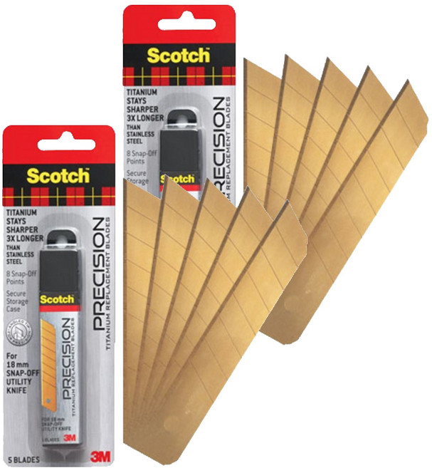 스카치 티타늄 커터 칼날 리필 TI-RL 5p, 2개