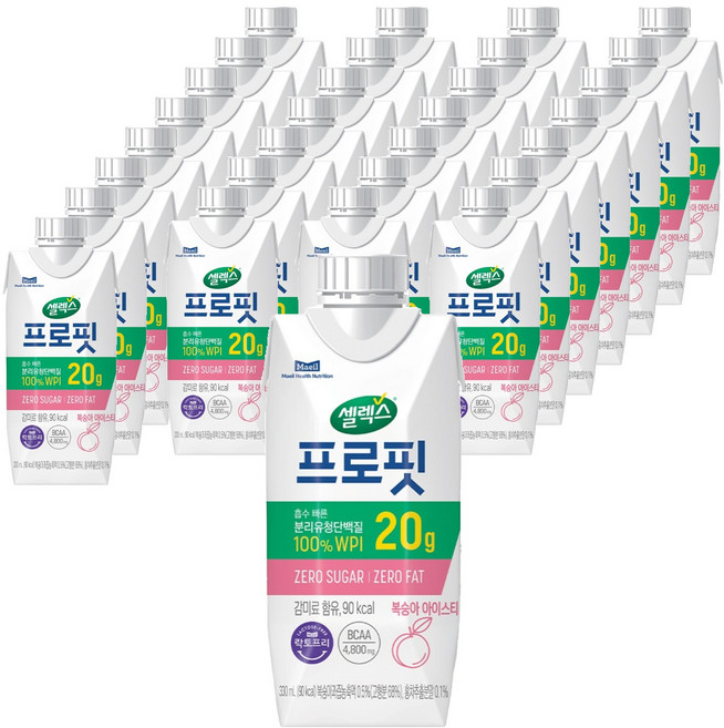 셀렉스 프로핏 드링크 복숭아 아이스티, 330ml, 36개