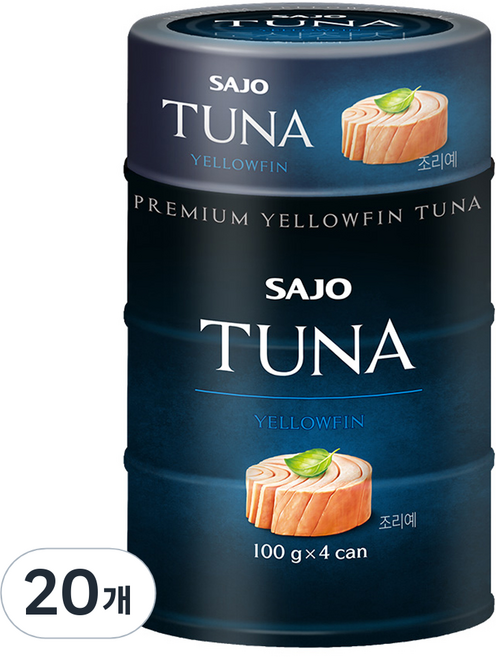 사조 프리미엄 황다랑어 참치, 100g, 20개