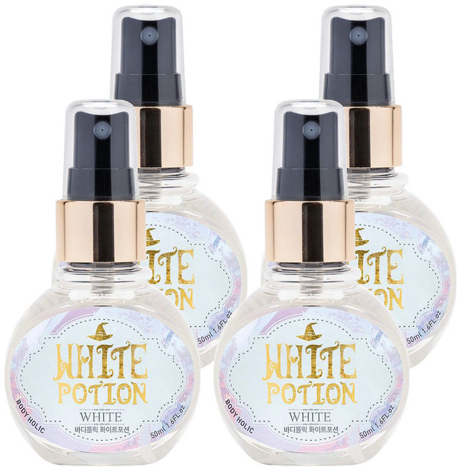 BODYHOLIC 愛情靈藥身體髮香噴霧 White Potion, 50ml, 4瓶
