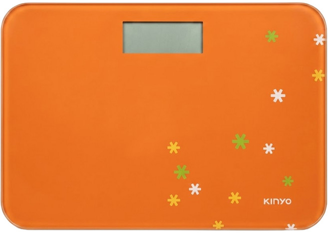 Kinyo 安全輕巧型電子體重計, DS-6581, 1個, 橘色