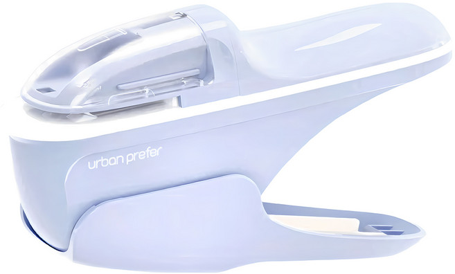 urban prefer PIN 無針釘書機 可釘6-8張紙, 天空藍, 1個