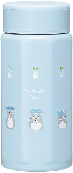 Skater 八角形不鏽鋼水壼, TOTORO 藍色, 350ml, 1個