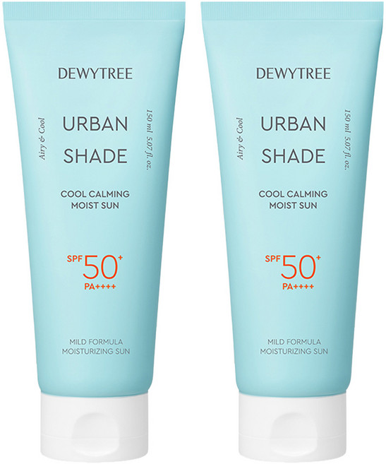 듀이트리 어반 쉐이드 쿨 카밍 수분 선크림 SPF50+ PA++++, 150ml, 2개