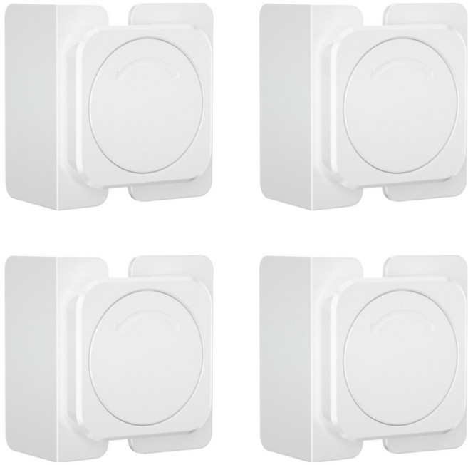 온트리 유아용 직각형 서랍잠금장치, 화이트, 4개