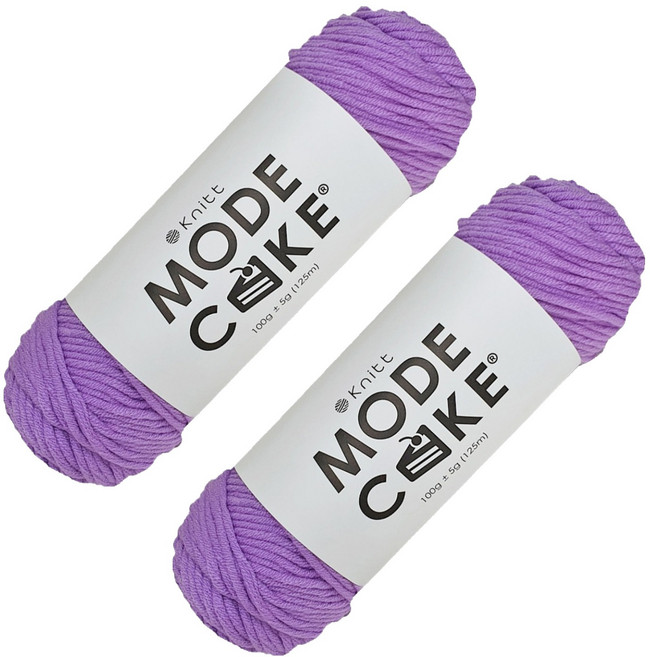 Knitt Mode蛋糕線 100g, 28 紫羅蘭色, 2個
