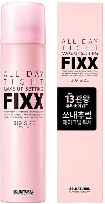 쏘내추럴 올 데이 타이트 메이크업 세팅 픽서, 250ml, 1개