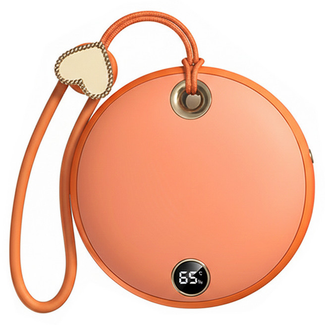 POWERRIDER WS26 Plus 毛絨暖暖蛋 5V/2A(MAX)充電輸入 5000mAh電池容量, 暖陽橙