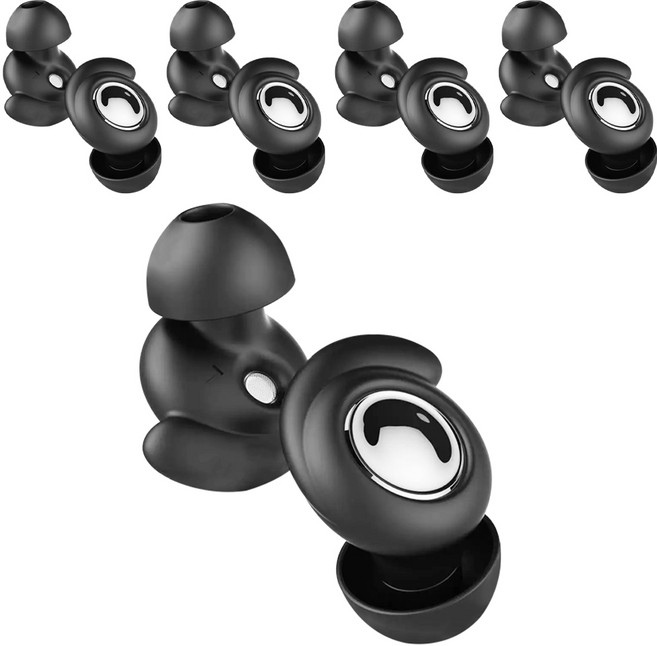 Kyhome Y29隔音降噪耳塞 黑色, 5組, 2個裝