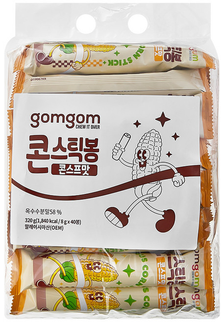 곰곰 콘스틱봉 콘스프맛, 320g, 1개