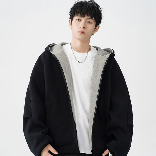 Headro 男款連帽拉鍊外套
