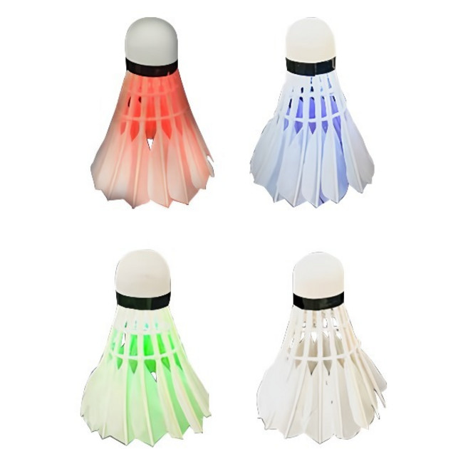 스포홀릭 LED 야광 셔틀콕, 랜덤 발송, 4개입, 1개