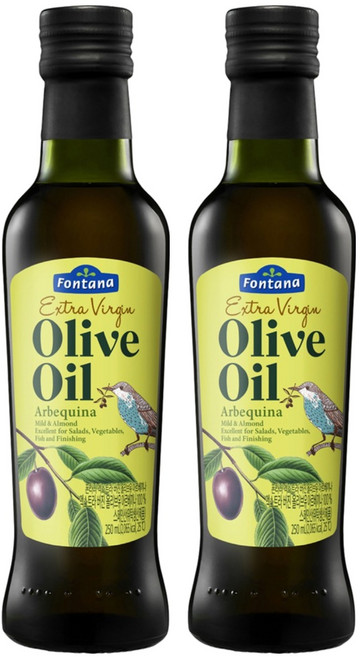 폰타나 엑스트라버진 올리브유 아르베끼나, 250ml, 2개