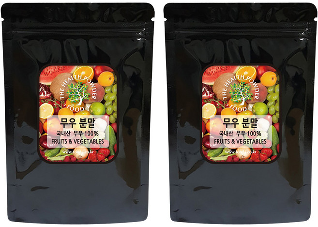 스쿨아이 무우 분말 국내산, 200g, 2개