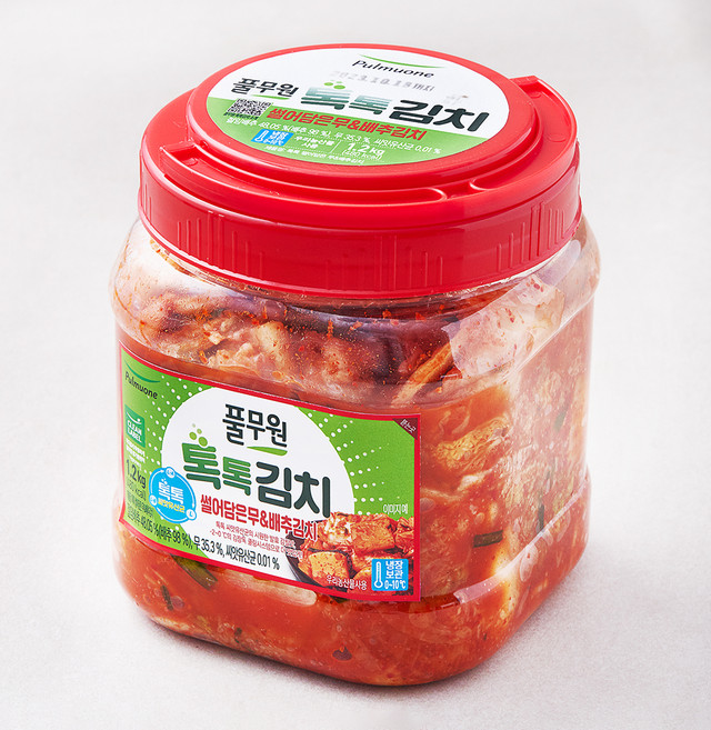풀무원 톡톡 썰어담은 무 & 배추김치, 1.2kg, 1개