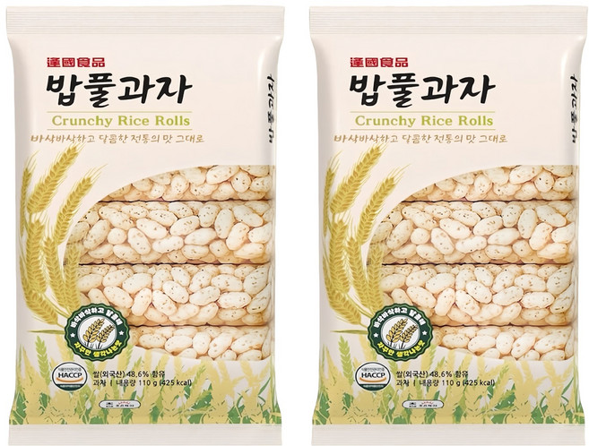 逢國食品 韓國米香餅, 110g, 2包