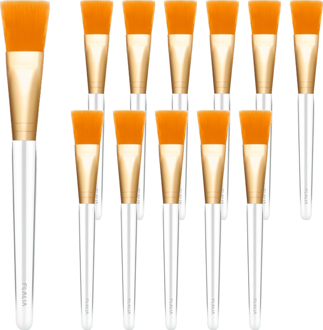 플라리아 골드 팩 브러쉬, 혼합 색상, 12개