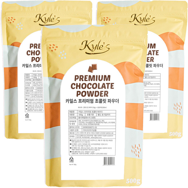 카일스_프리미엄초코렛파우더, 500g, 1개입, 3개