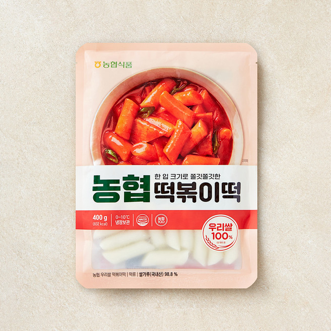 농협식품 우리쌀 떡볶이떡, 400g, 1개