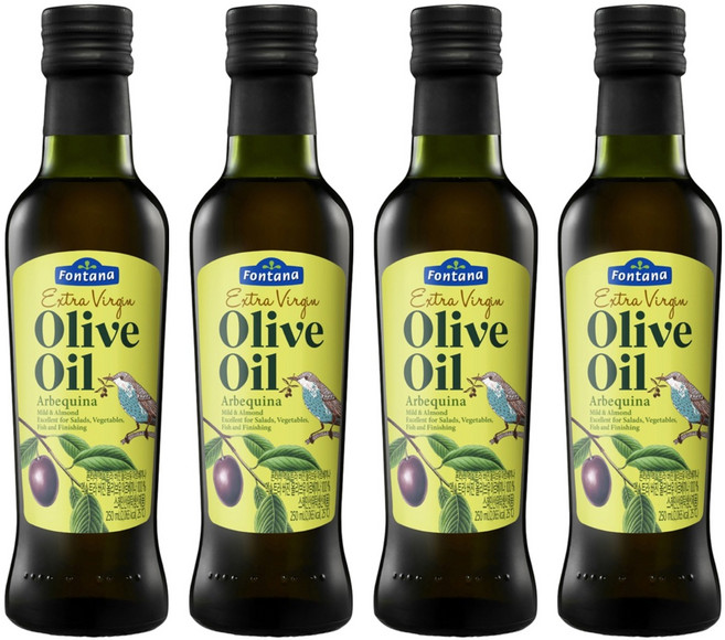 폰타나 엑스트라버진 올리브유 아르베끼나, 250ml, 4개