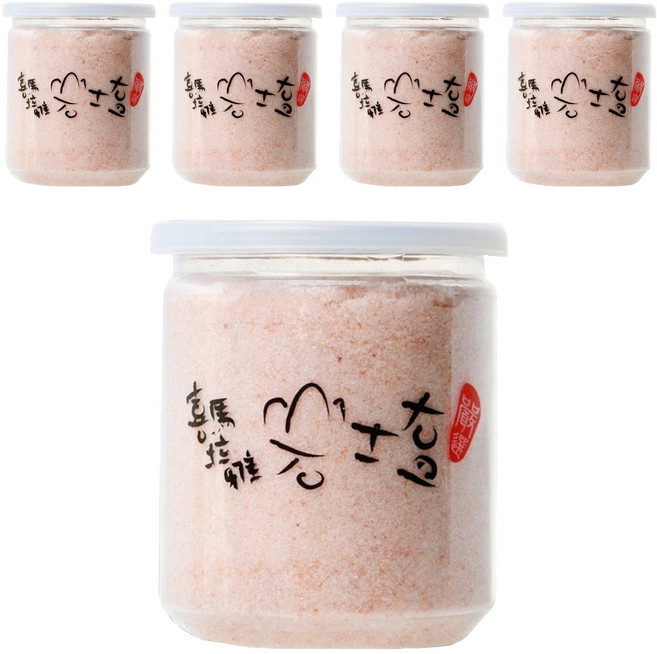 Royal Chef 天廚國際 喜馬拉雅山岩鹽 細粒 富含礦物質 帶出食材鮮甜, 400g, 5罐