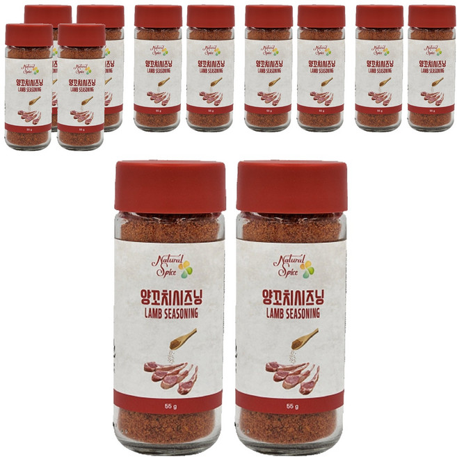 내츄럴스파이스 양꼬치시즈닝, 55g, 12개