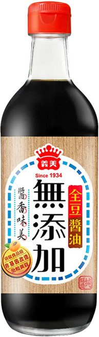 義美 全豆無添加醬油, 420ml, 1瓶