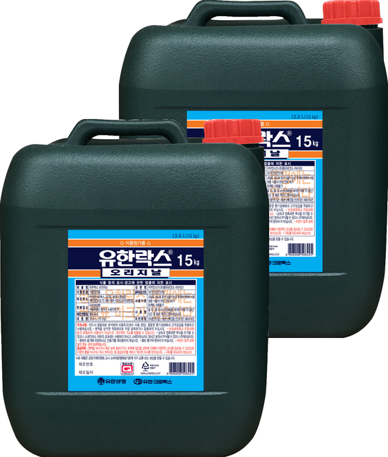 유한락스 오리지날, 15kg, 2개