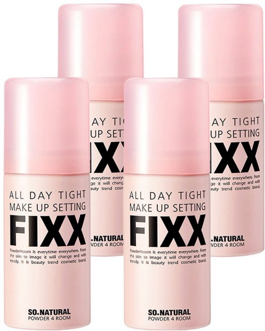 so natural 台灣公司貨 FIXX 全天候完美定妝噴霧 霧面微光, 35ml, 4瓶