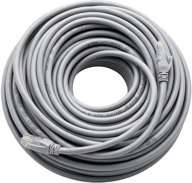 Cat 6超高速網路傳輸線, 30m, 灰白色, 1條