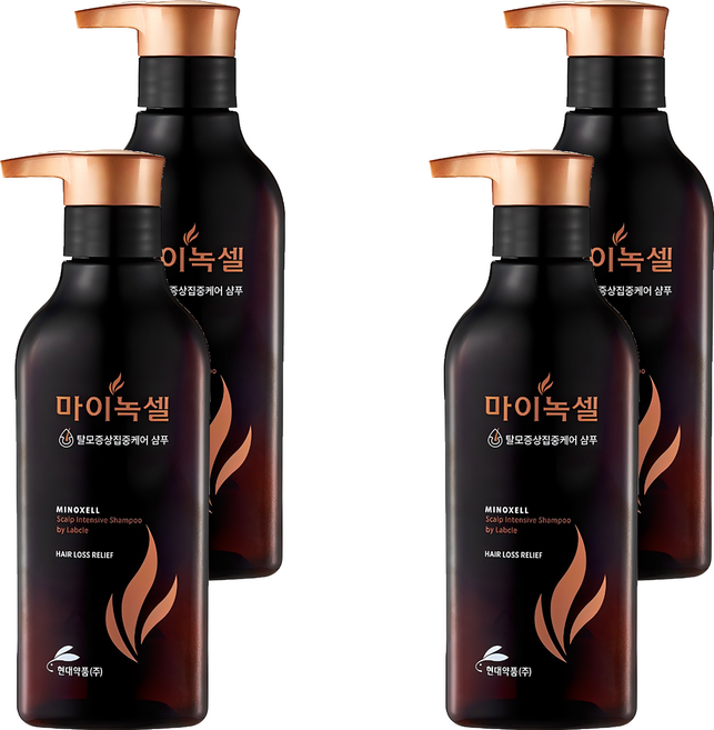 현대약품 마이녹셀 스칼프 인텐시브 샴푸, 400ml, 4개