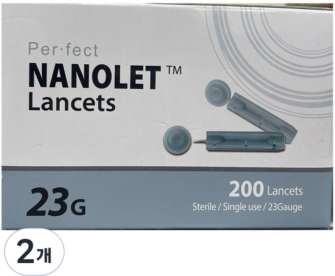 나노렛 란셋 페일블루 23g, 2개