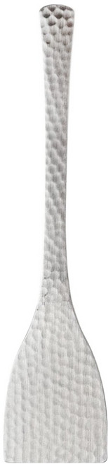 SALUS 佐藤金屬 和風鎚目紋 文字燒鍋鏟 130 x 30mm, 和風鎚目紋 銀色, 1支