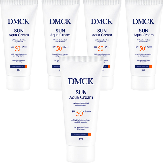 DMCK 썬 아쿠아 크림 SPF50+ PA+++, 50g, 5개