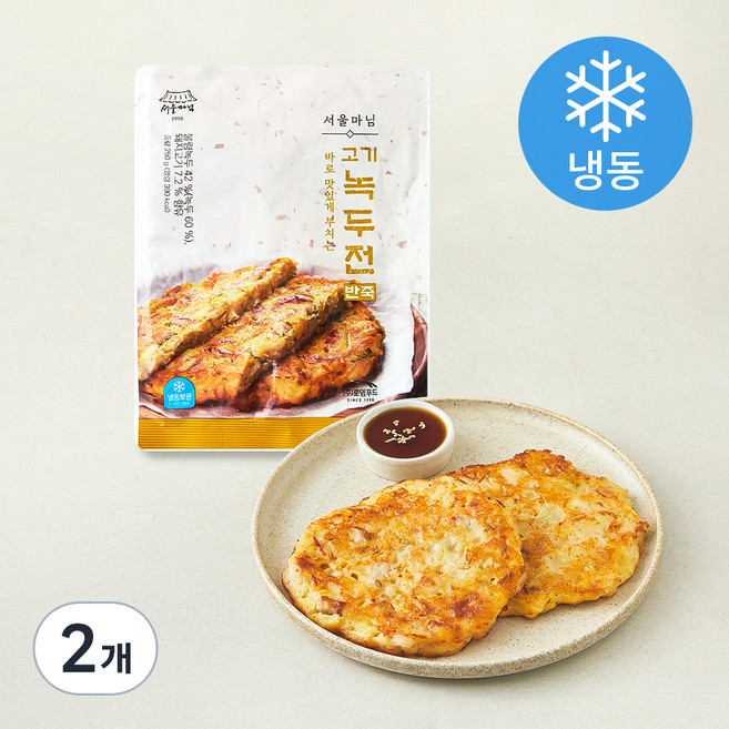 서울마님 고기 녹두전 반죽 (냉동), 250g, 2개