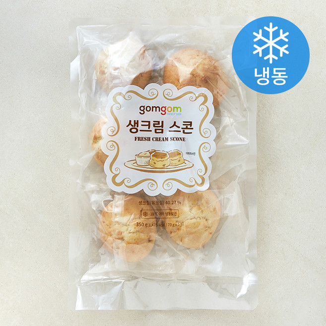곰곰 생크림 스콘 (냉동), 70g, 5개입, 1개