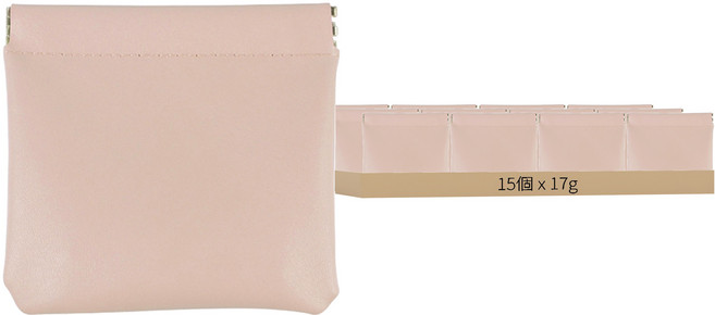 彈片收納包17g 15個 粉色 迷你彈片零錢包 耳機收納包 鑰匙收納包, 1組