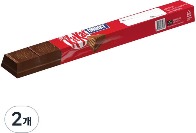 KitKat 청키 3입 프로모션 팩, 120g, 2개