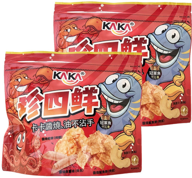 KAKA 卡卡 珍四鮮 冠軍魚十三香, 88g, 2包