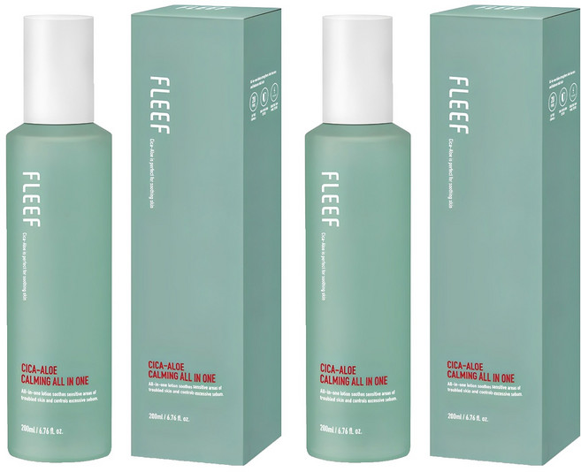 플리프 시카 알로에 카밍 올인원, 200ml, 2개