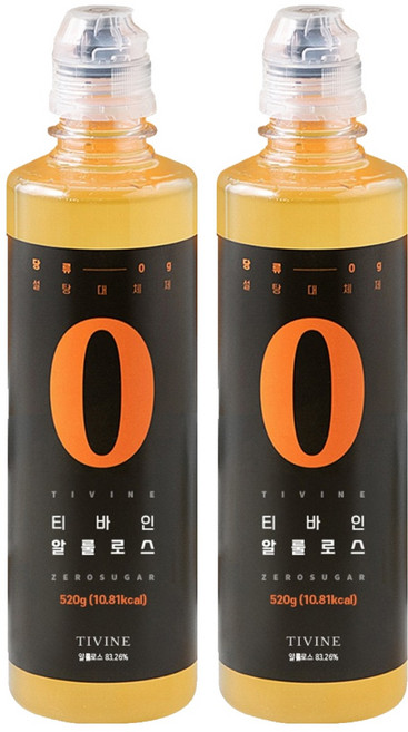 無糖糖漿 料理用, 520g, 2瓶