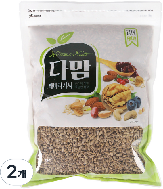 다맘 해바라기씨, 1kg, 2개